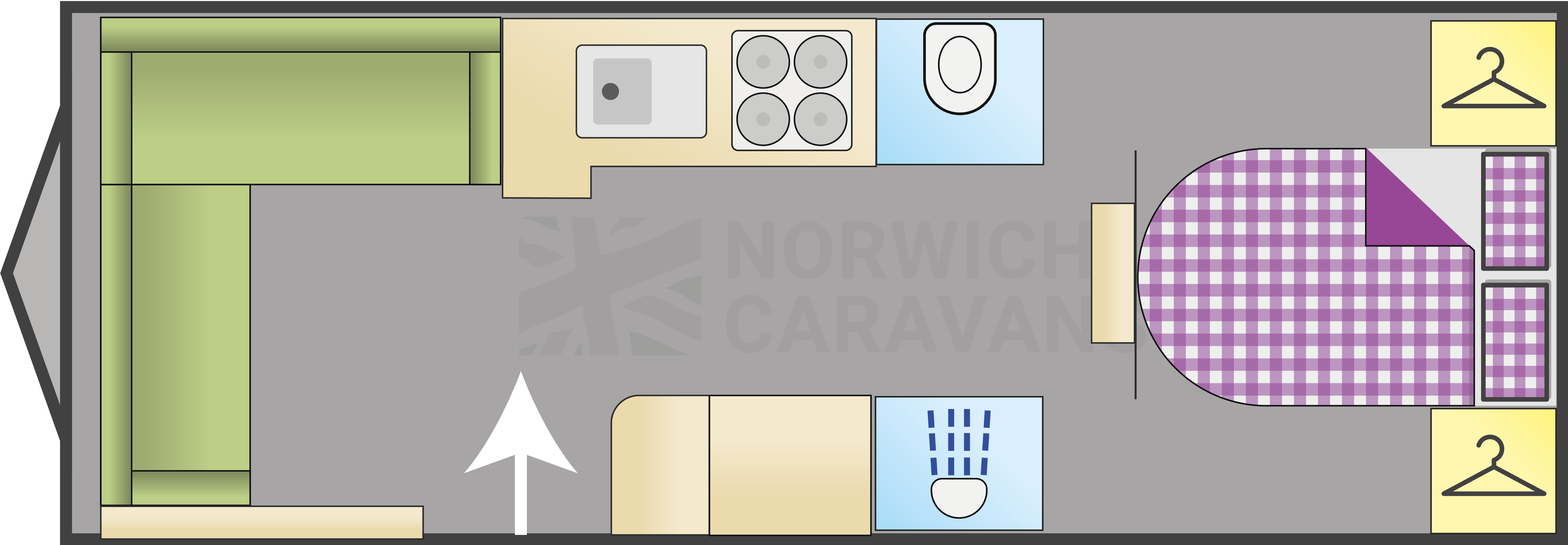Coachman Laser 845 Xtra layout illustration