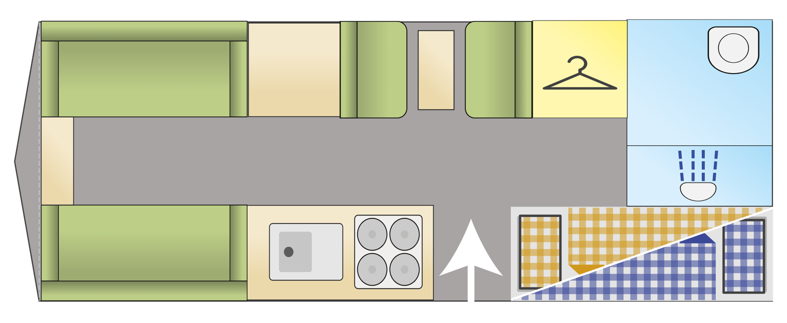 Coachman Vision 580/5 layout illustration